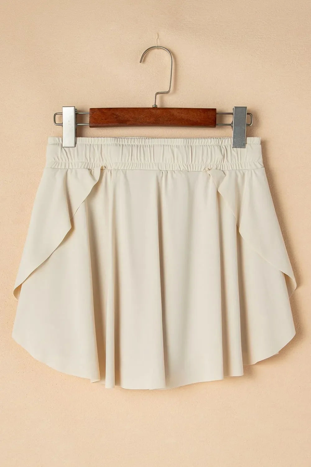 Pantalones cortos deportivos forrados de cintura alta con cordón