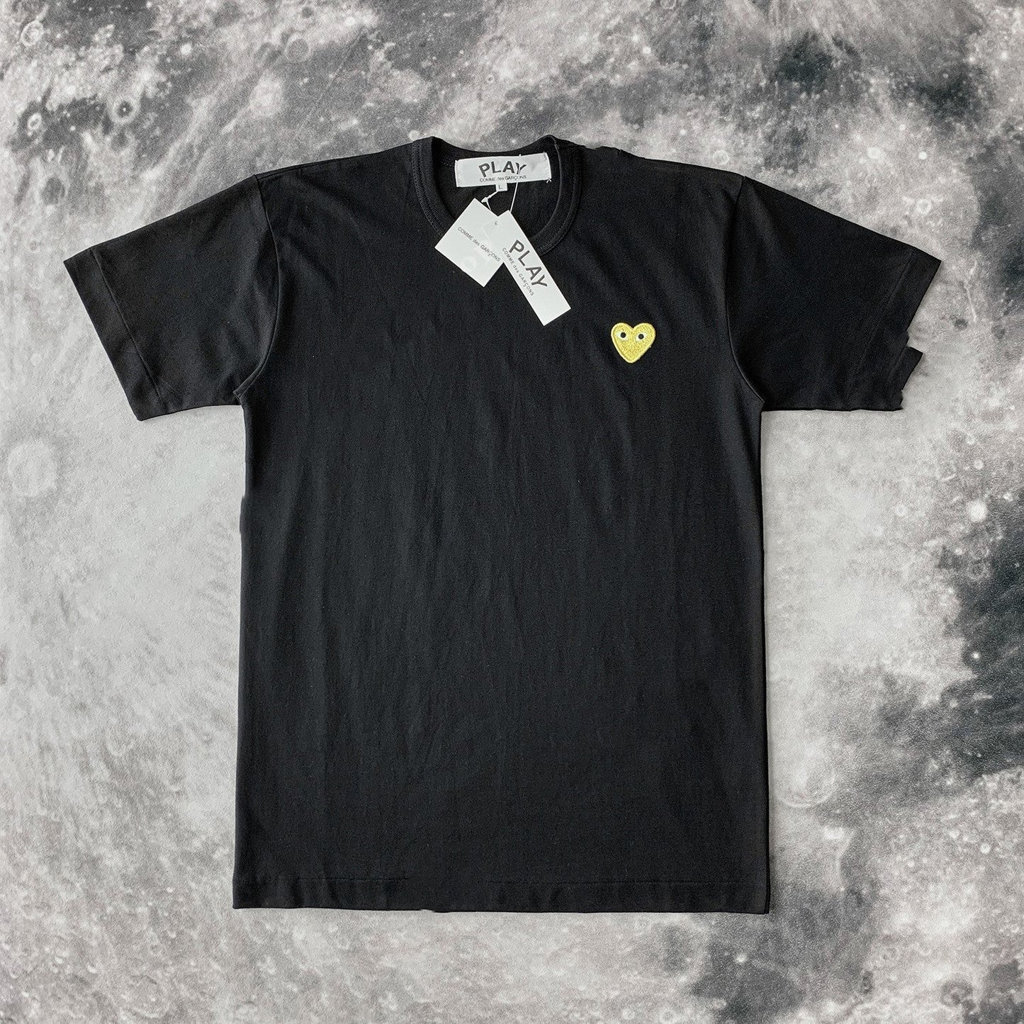 Cotton Heart Embroidered T-Shirt for Couples (Women)