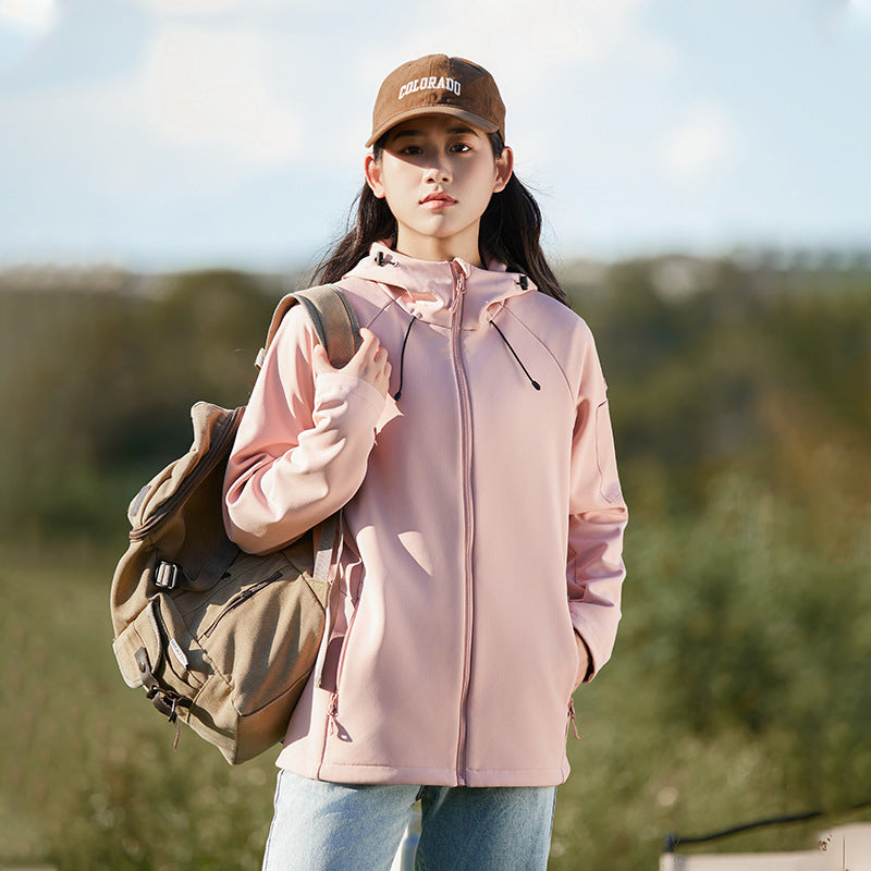 Soft Shell Jacket Waterproof Windcheater Fleece Padded Coat