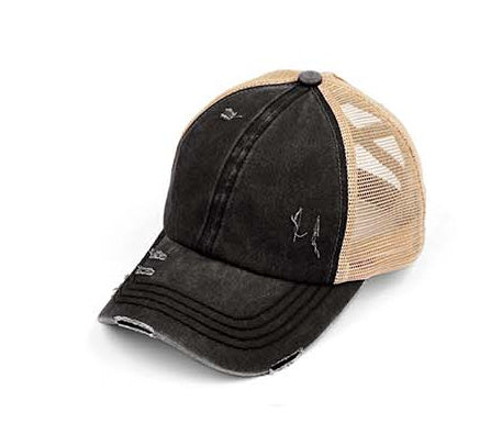 Gorras de cola de caballo cruzadas CC