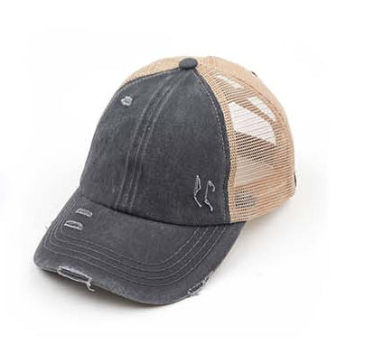 Gorras de cola de caballo cruzadas CC