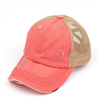 Gorras de cola de caballo cruzadas CC
