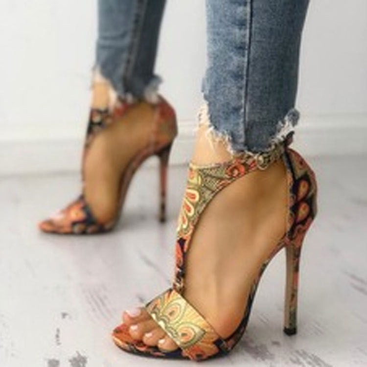 Buckle Stiletto Sandals