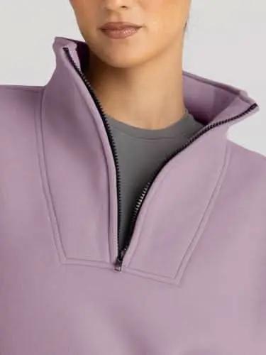 Love Salve Oversized Half Zip Sweatshirt — Cozy Fall Pullover