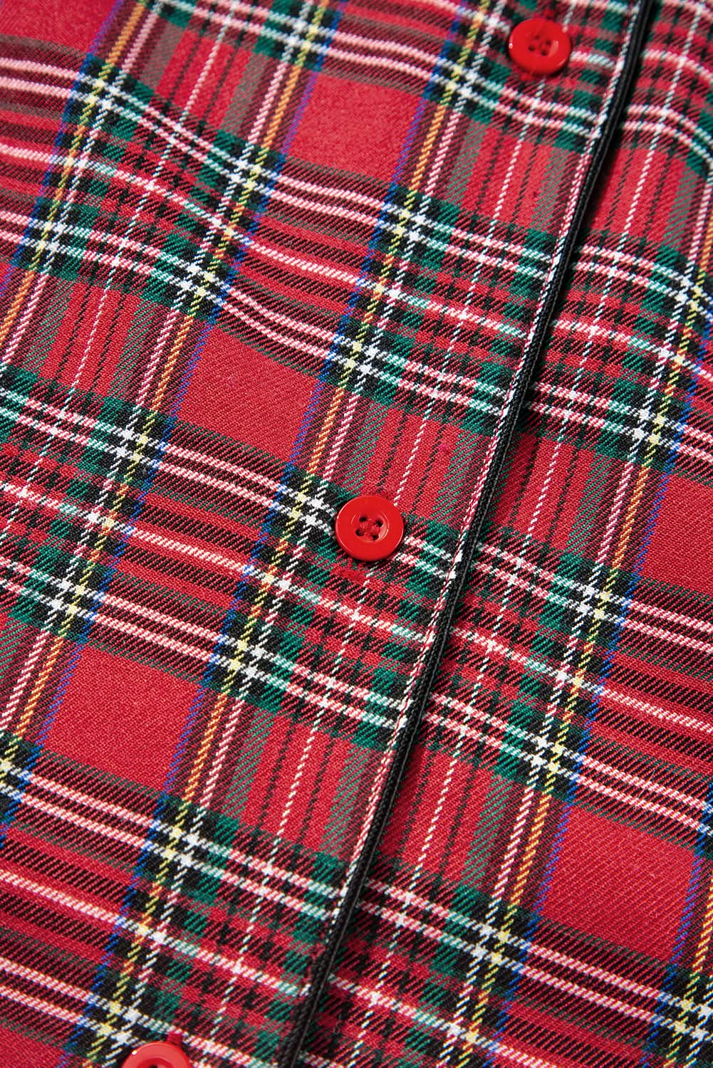 Pants Love Salve Red Plaid Lounge Set Women's Plus Size Pajama Set Comfy & Stylish