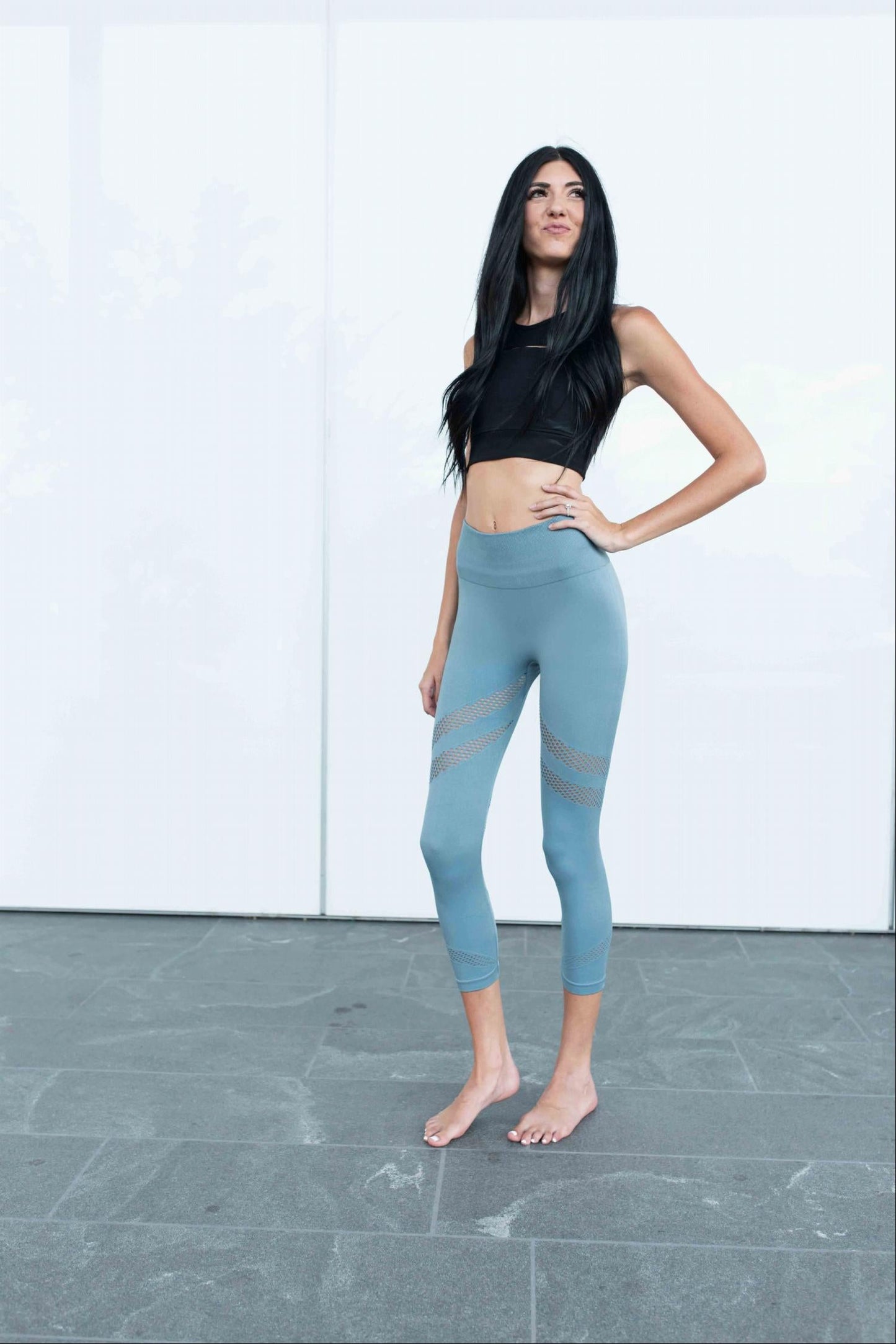 Mallas Capri Deportivas con Malla Transpirable y Ventilación Activa