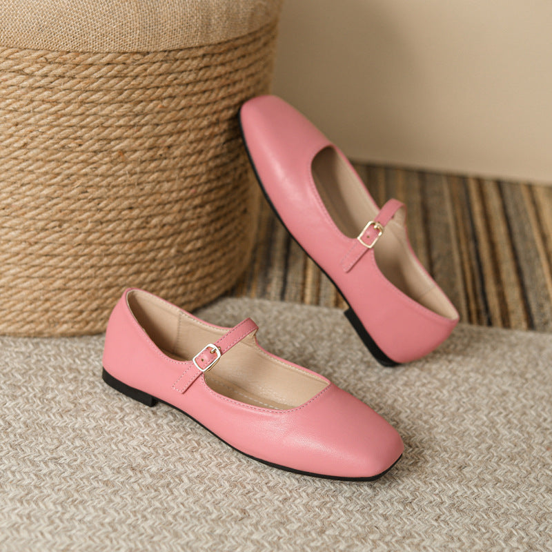 Women's French Style Mary Jane Flats