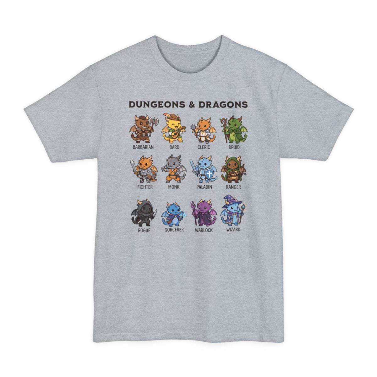 Dungeons & Dragons All Classes Tall T-Shirt