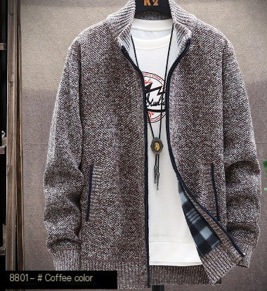 Men's Thickened Padded Jumper Cardigan Jacket (1PC)