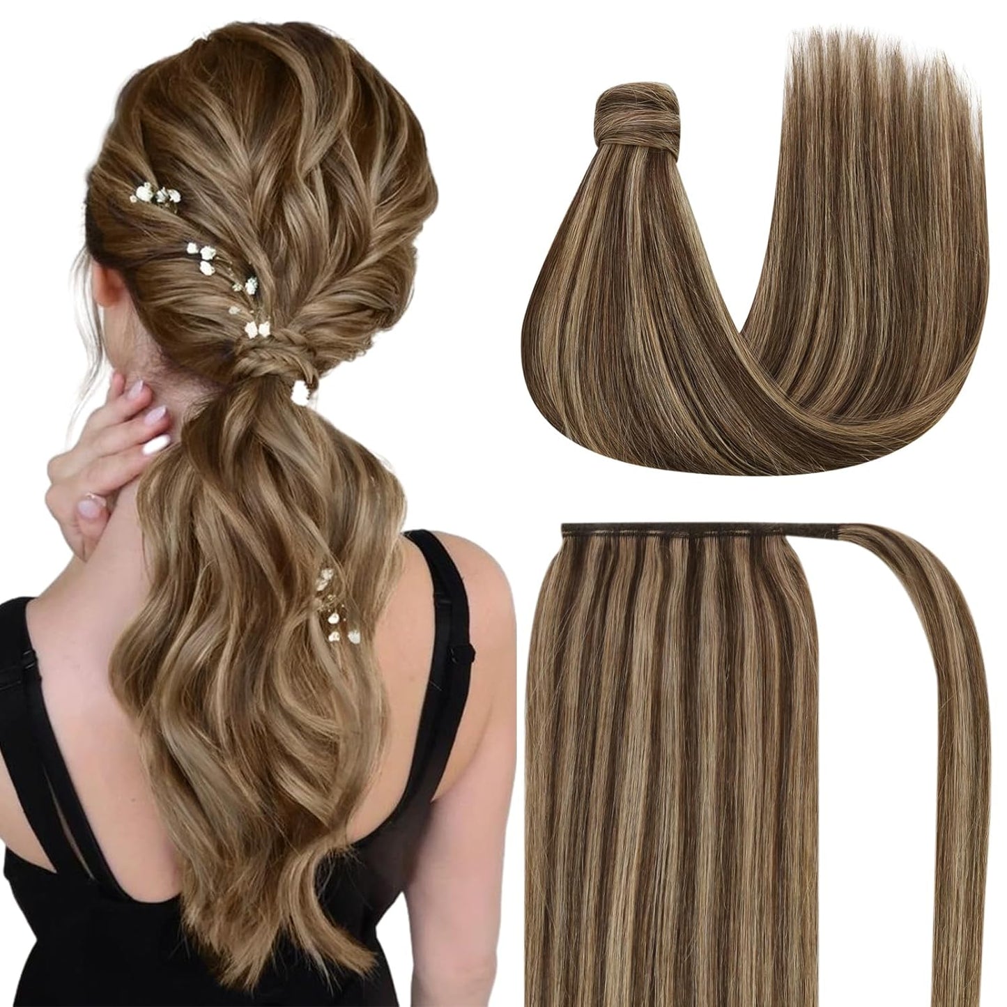 VIP Ponytail Silky 18" 100% Human Hair Extension