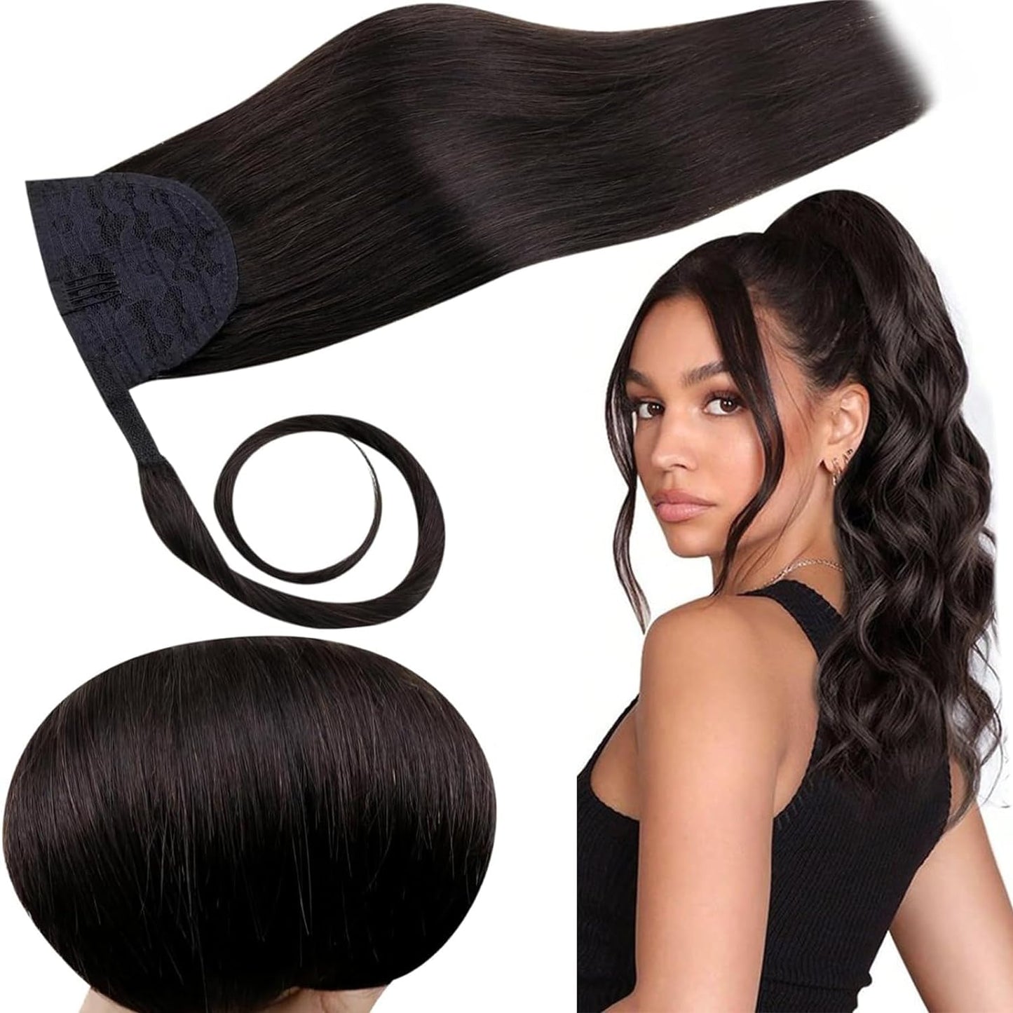 VIP Ponytail Silky 18" 100% Human Hair Extension
