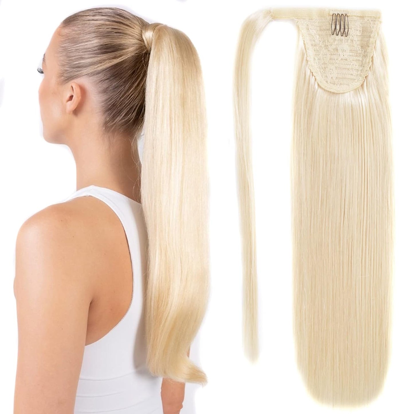 VIP Ponytail Silky 18" 100% Human Hair Extension