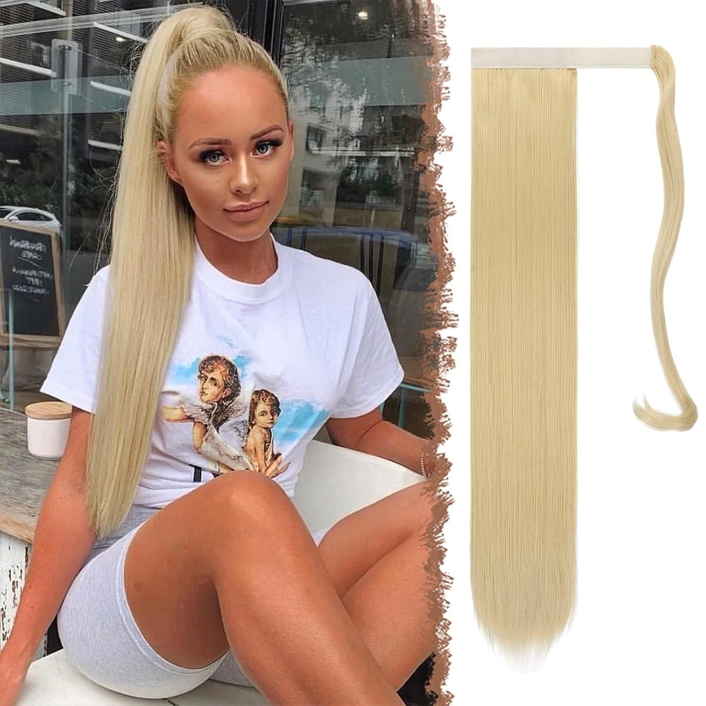 VIP Ponytail Silky 24" (100 Grams) 100% Human Hair Extension
