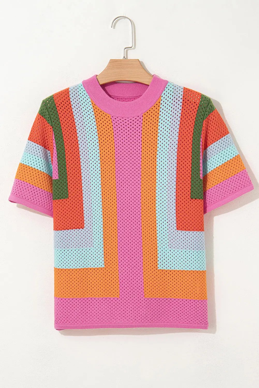 Women's Knit Sweater Knit Sweater - Soft Colorblock - Women's Casual Top