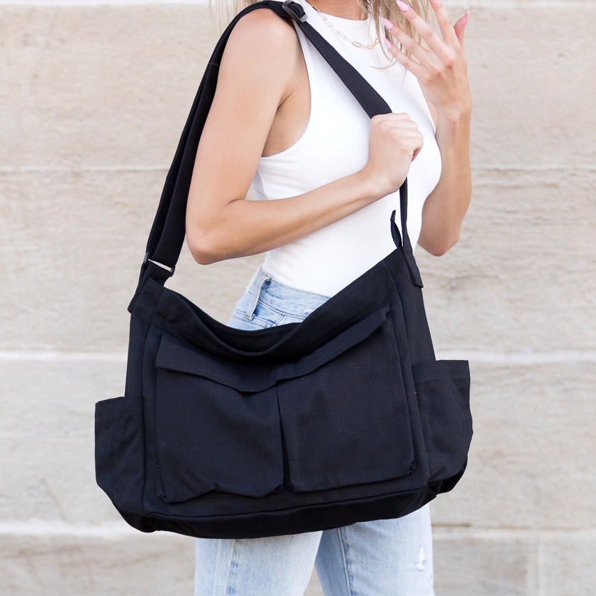 Bandolera de lona oversize Nova