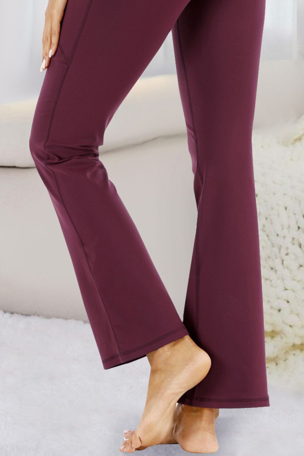 Pantalones deportivos de talle alto con bolsillos