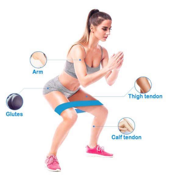 Bandas de Resistencia Selladas Elásticas para Glúteos, Deportes, Culturismo, Banda de Goma para Fitness, Gimnasio, Ligas, Equipo Deportivo, Mini Yoga