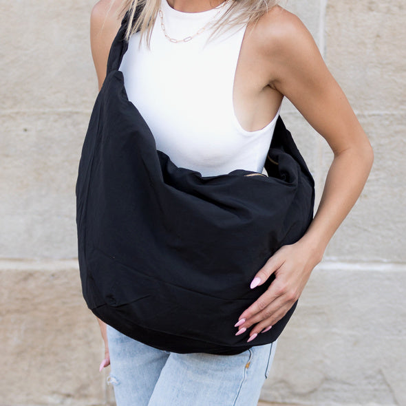 Bolso bandolera extragrande de nailon Piper