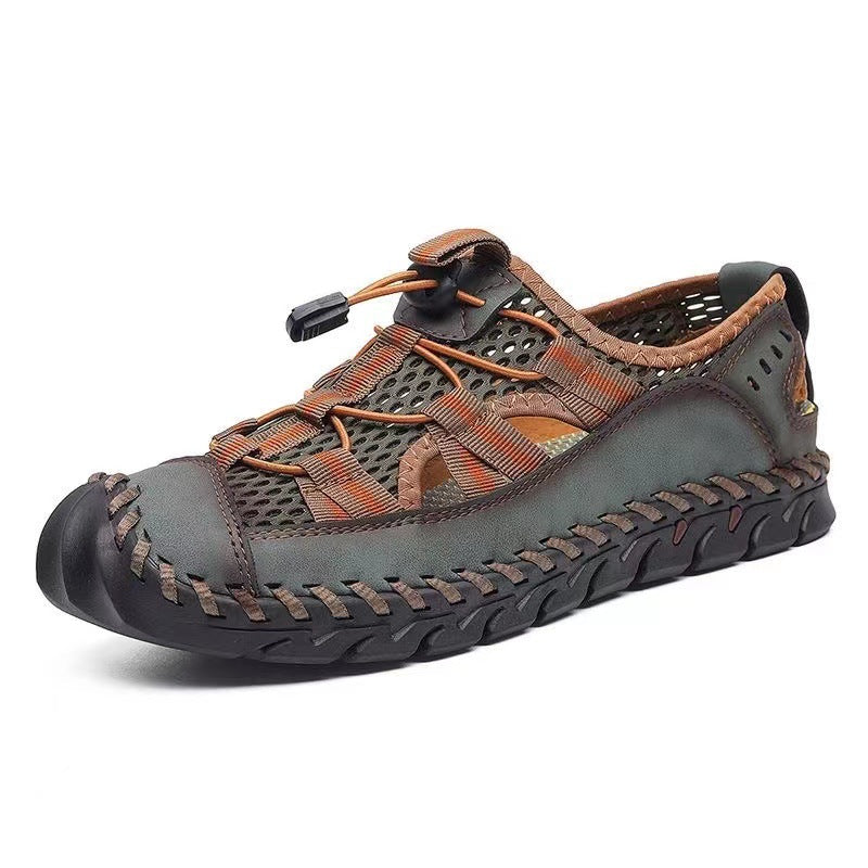 Hand Stitched Beach Sandals with Anti-collision Toe