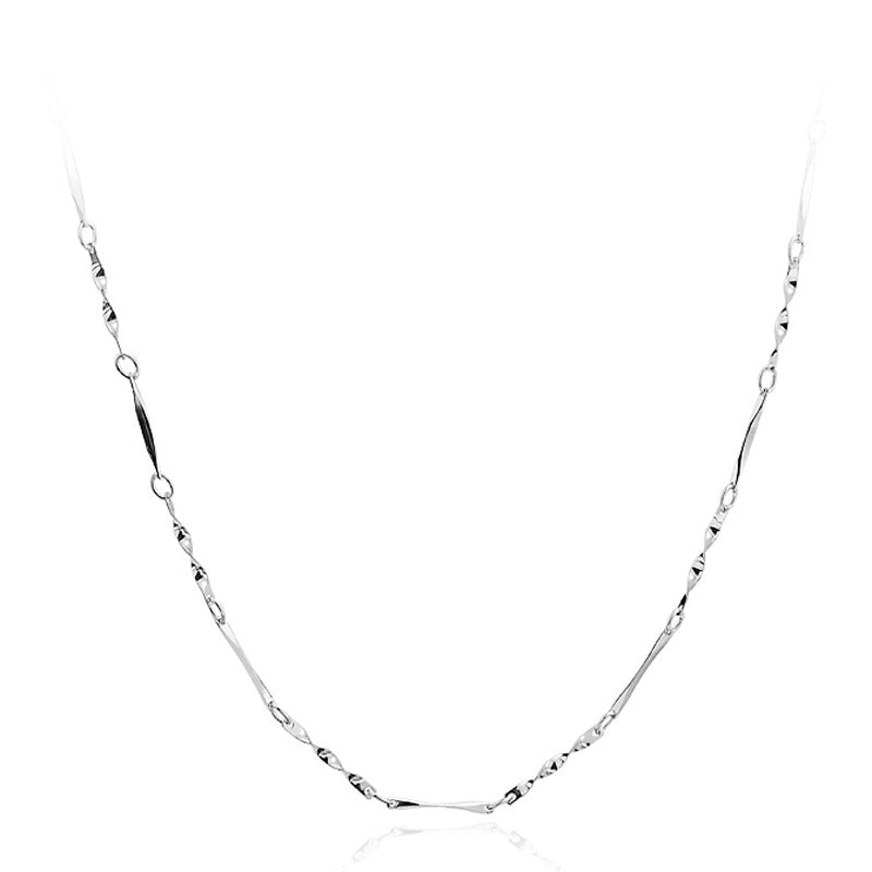 S925 Sterling Silver Ornament Necklace Geometric