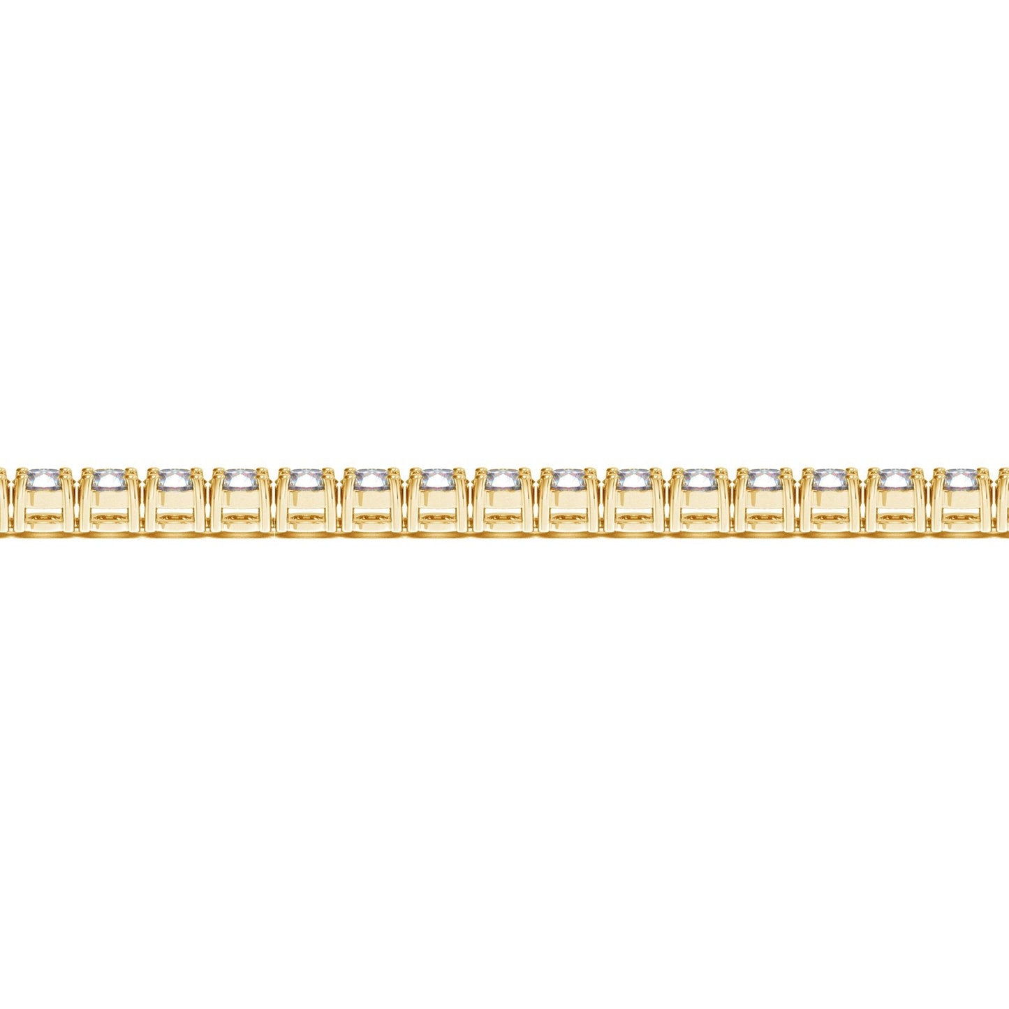 Lab Grown Round Diamond Tennis Bracelet in 14k Yellow Gold (10 cctw F/G  VS2/SI1)