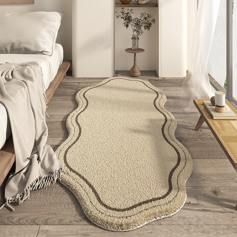 Japanese-style Household Bedroom Irregular-shaped Cashmere-look Modern Minimalist Floor Mat