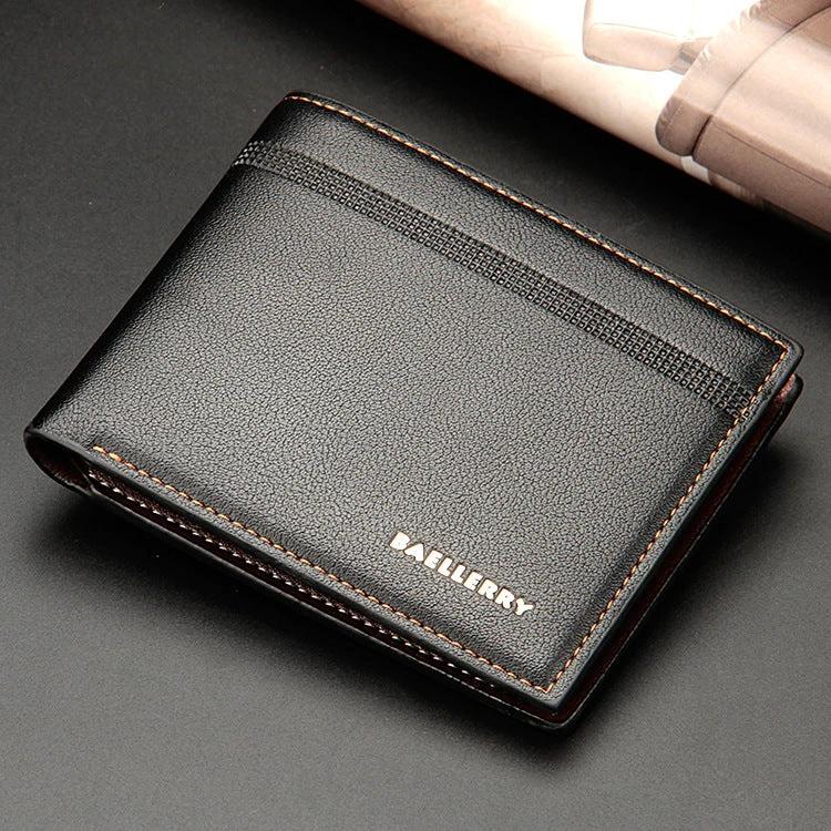 Men's Business Casual Short PU Wallet