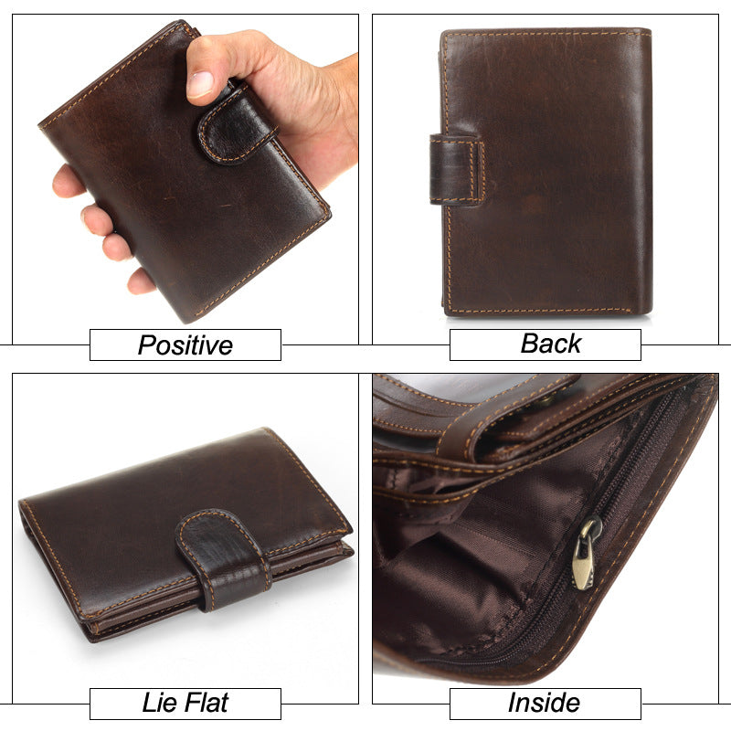 Men's Vintage Vertical Wallet