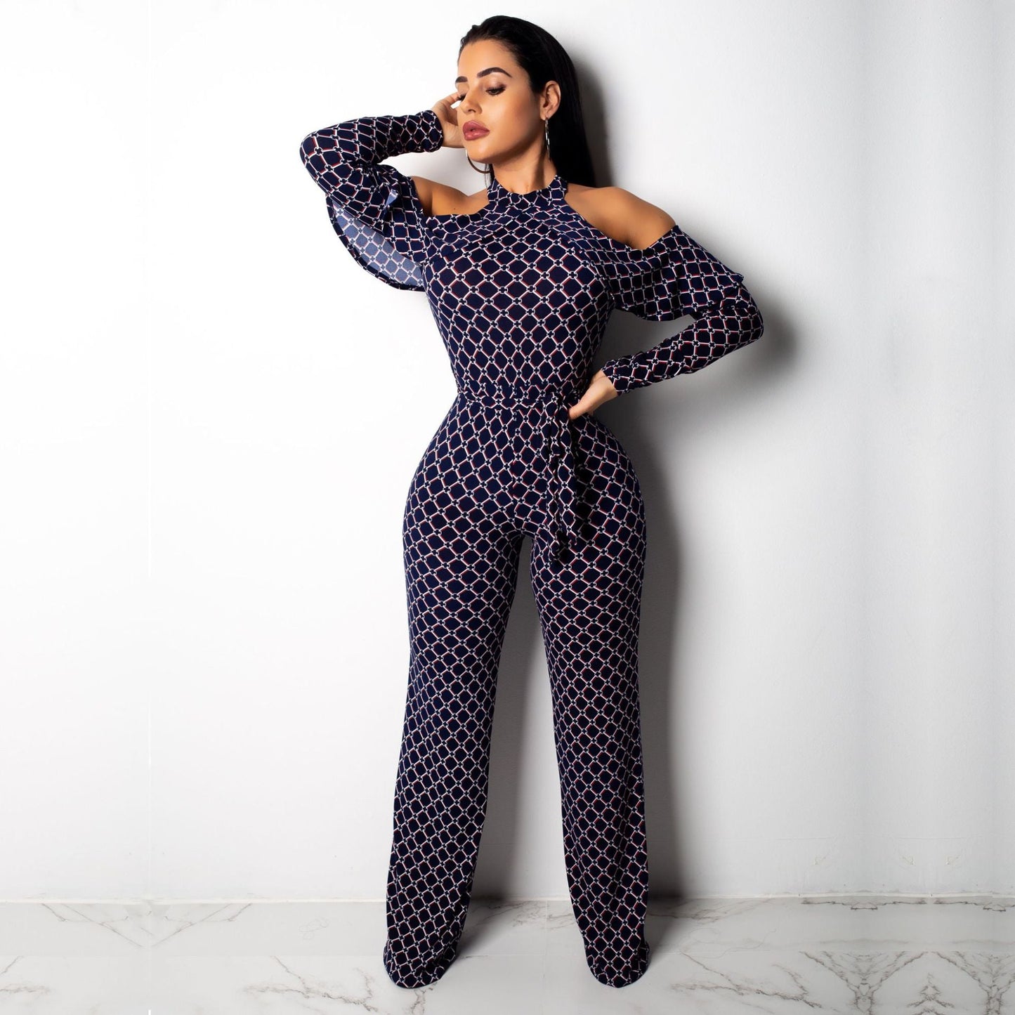 Digital Printed Women's Jumpsuit