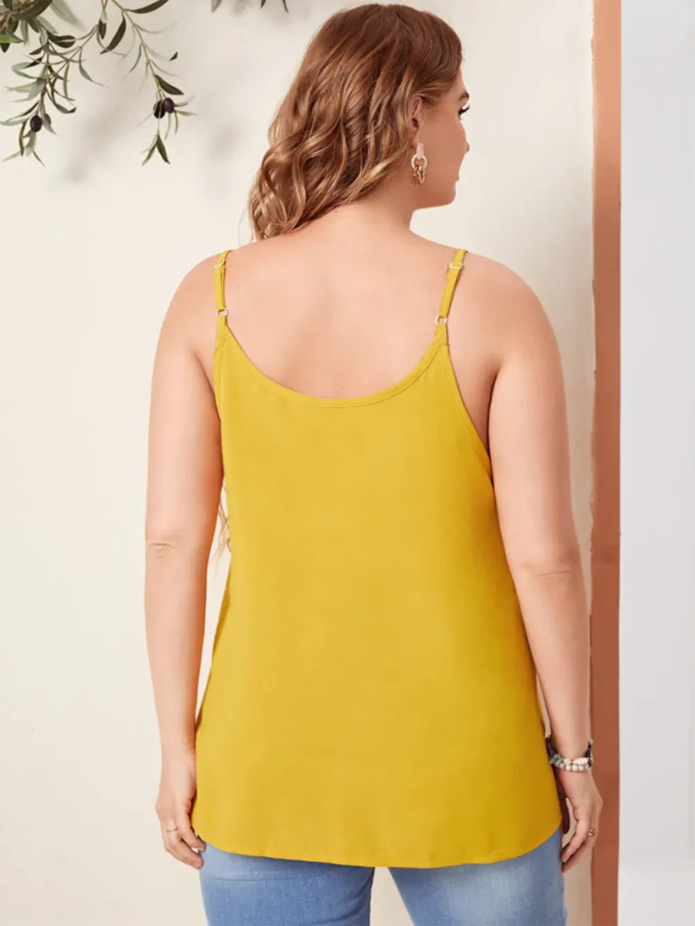 Plus Size Scoop Neck Cami See size chart under “more details”