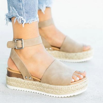 Wedge Fish Mouth Sandals