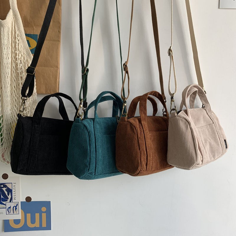 Mini Corduroy Travel Bag