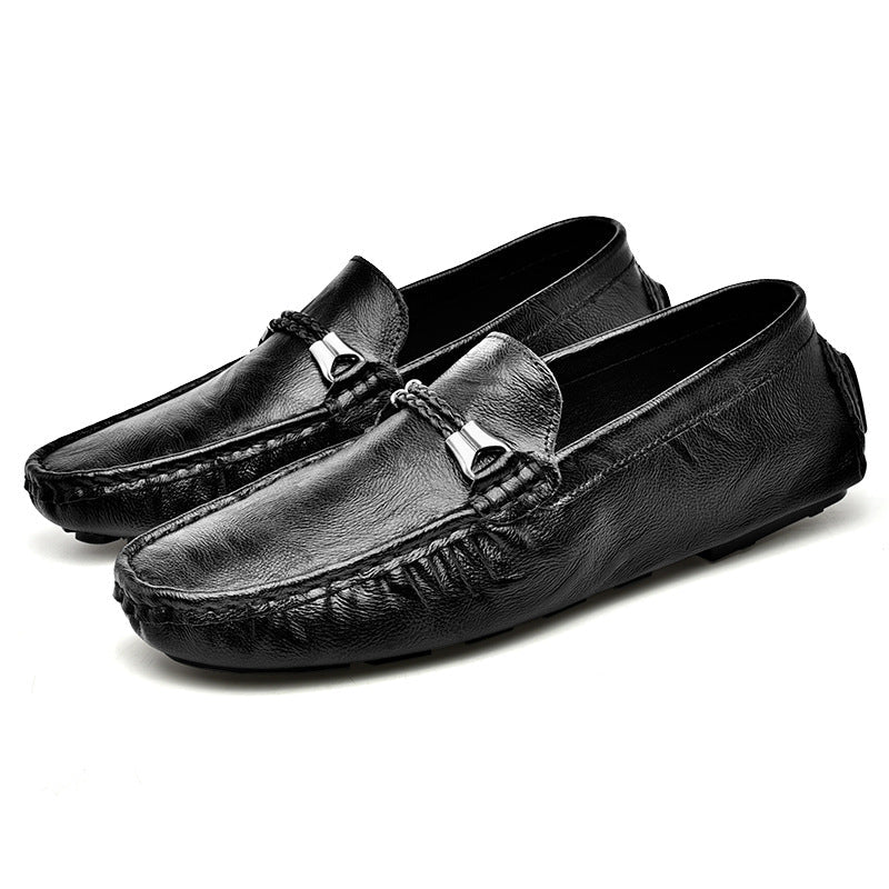 Men's British Style Cowhide Loafers