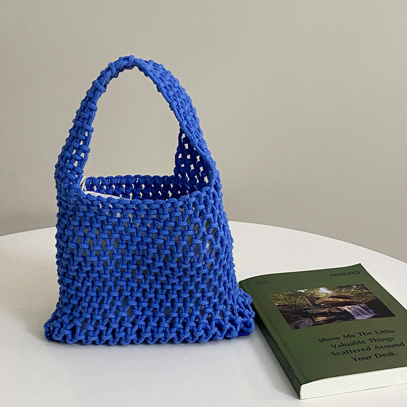 Handwoven Fashion Versatile Mesh Beach Bag Travel Bag