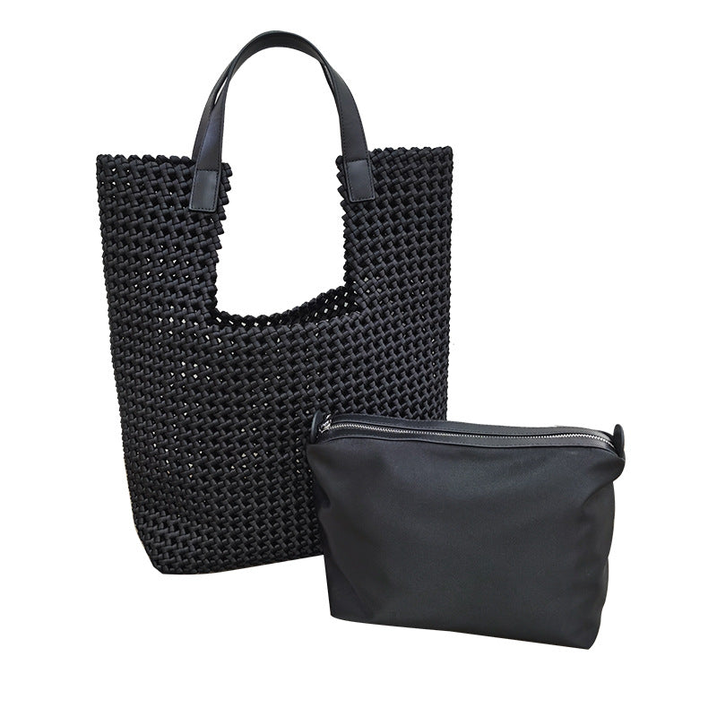 Hand-Woven Slouchy Travel Tote Travel Bag