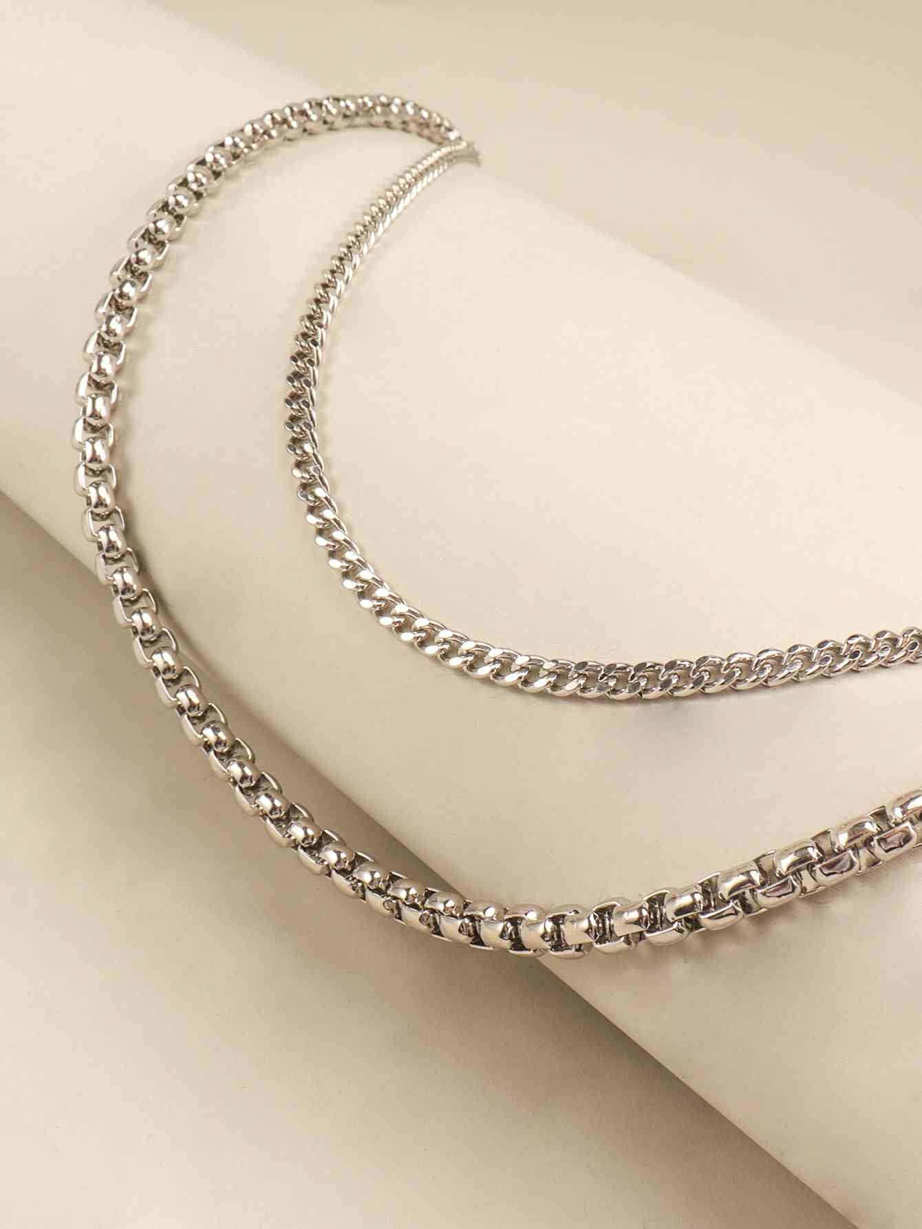 UrbanStyle Double-Layered Metal Chain Belt – Trendy Accessory for Outfit Elevation See size chart under “more details”