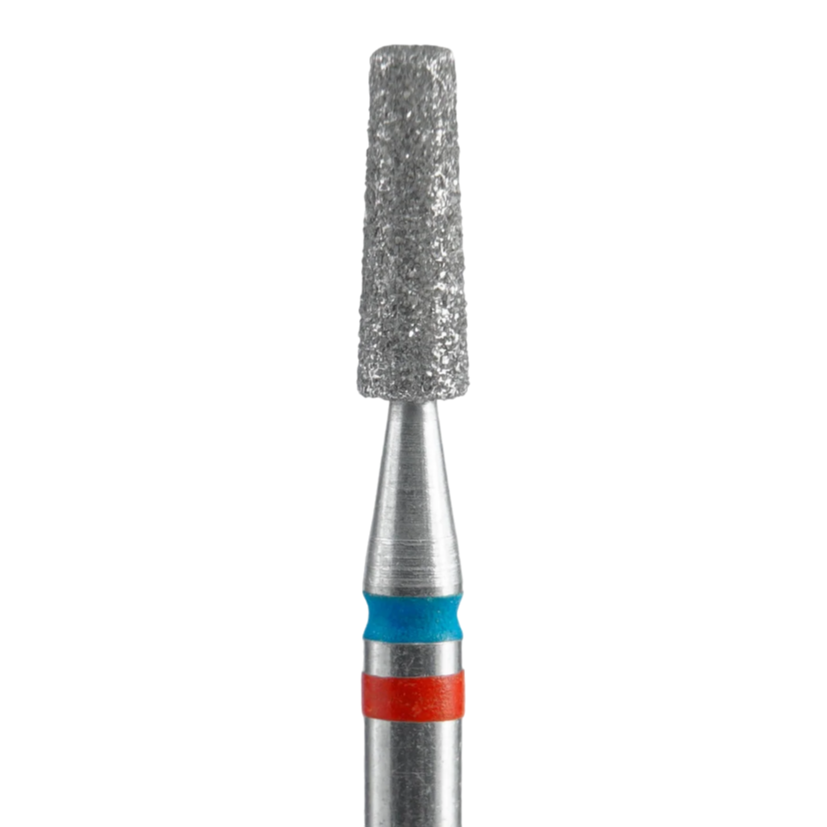 STALEKS Diamond Nail Drill Bit DUO Frustum FA70RB025/8, Red-Blue, 2.5/8mm