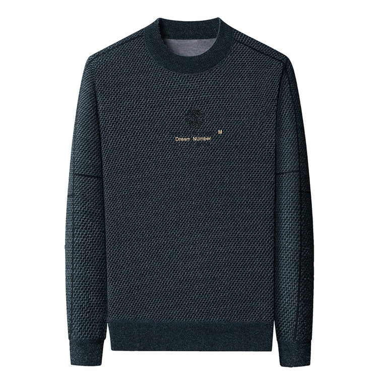 Thickened Warm Crew-neck Casual Knit Sweater