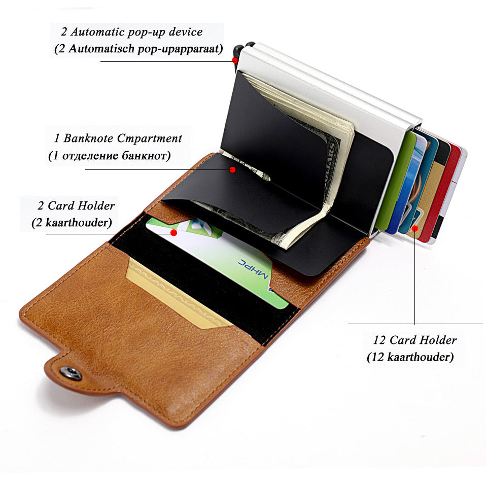Aluminum PU Card Wallet
