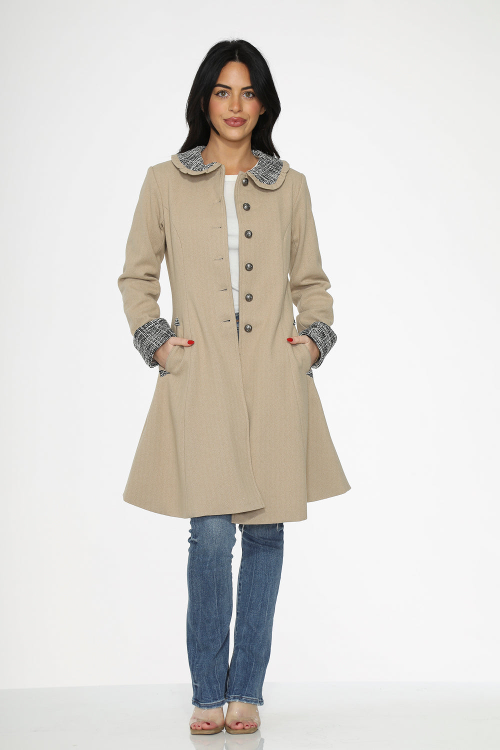 Abrigo Camel Oscilante 34520