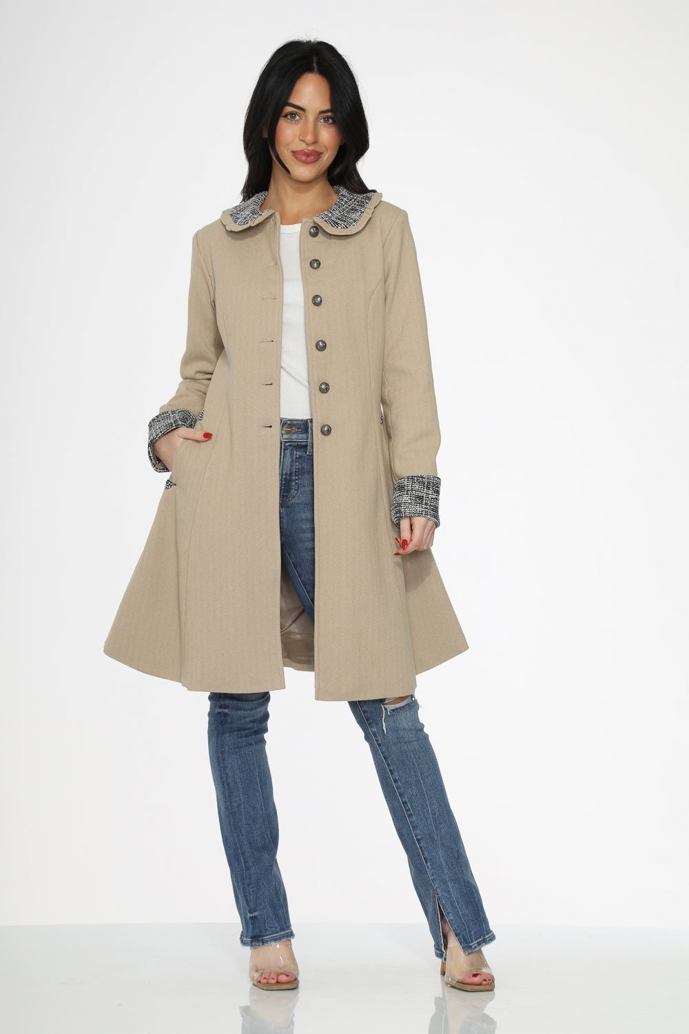 Abrigo Camel Oscilante 34520