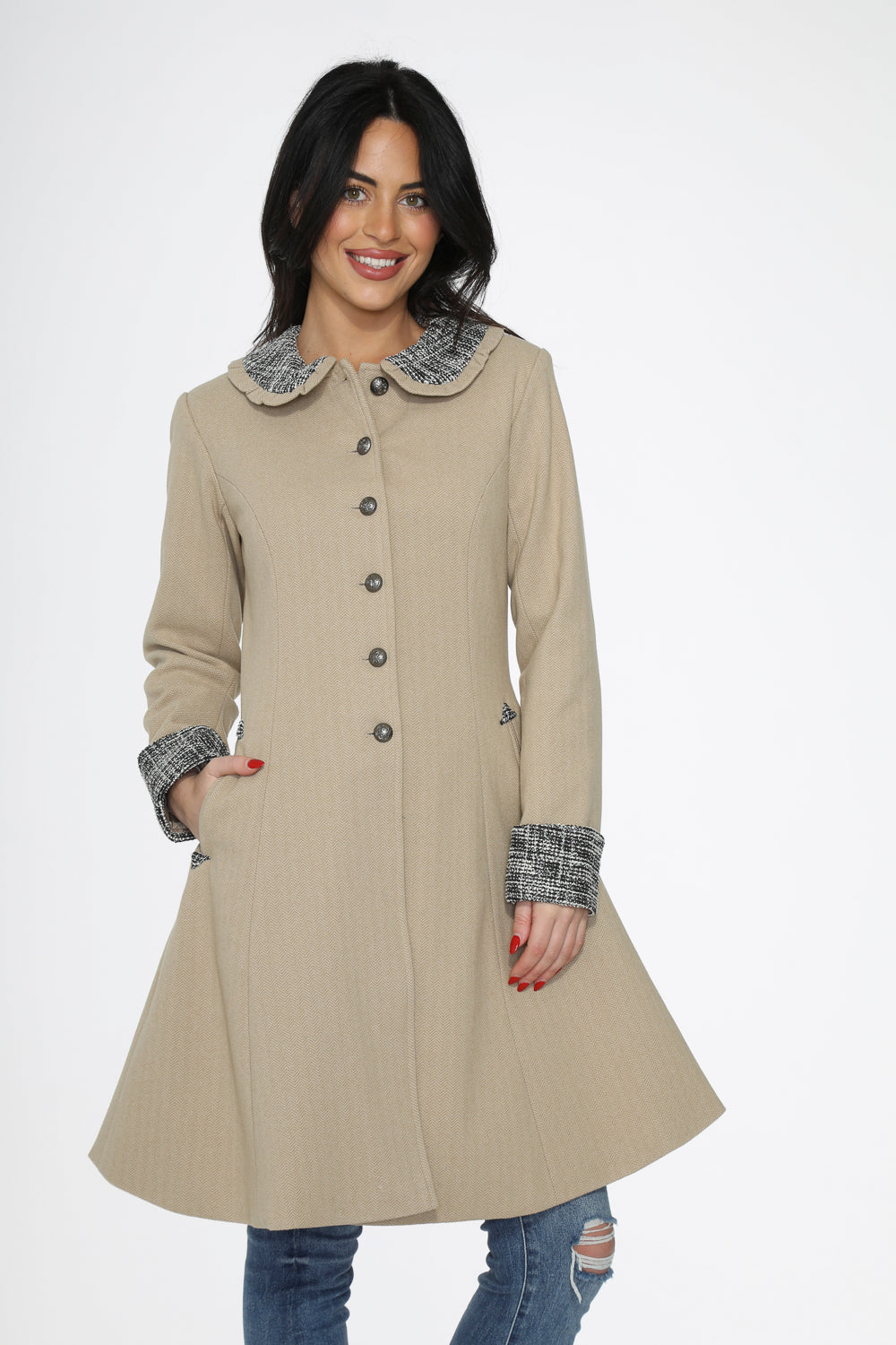 Abrigo Camel Oscilante 34520