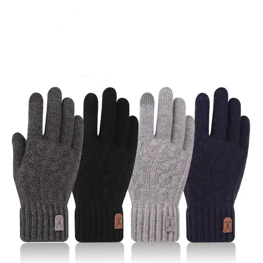Men's Cold-proof Wool Knitted Gloves