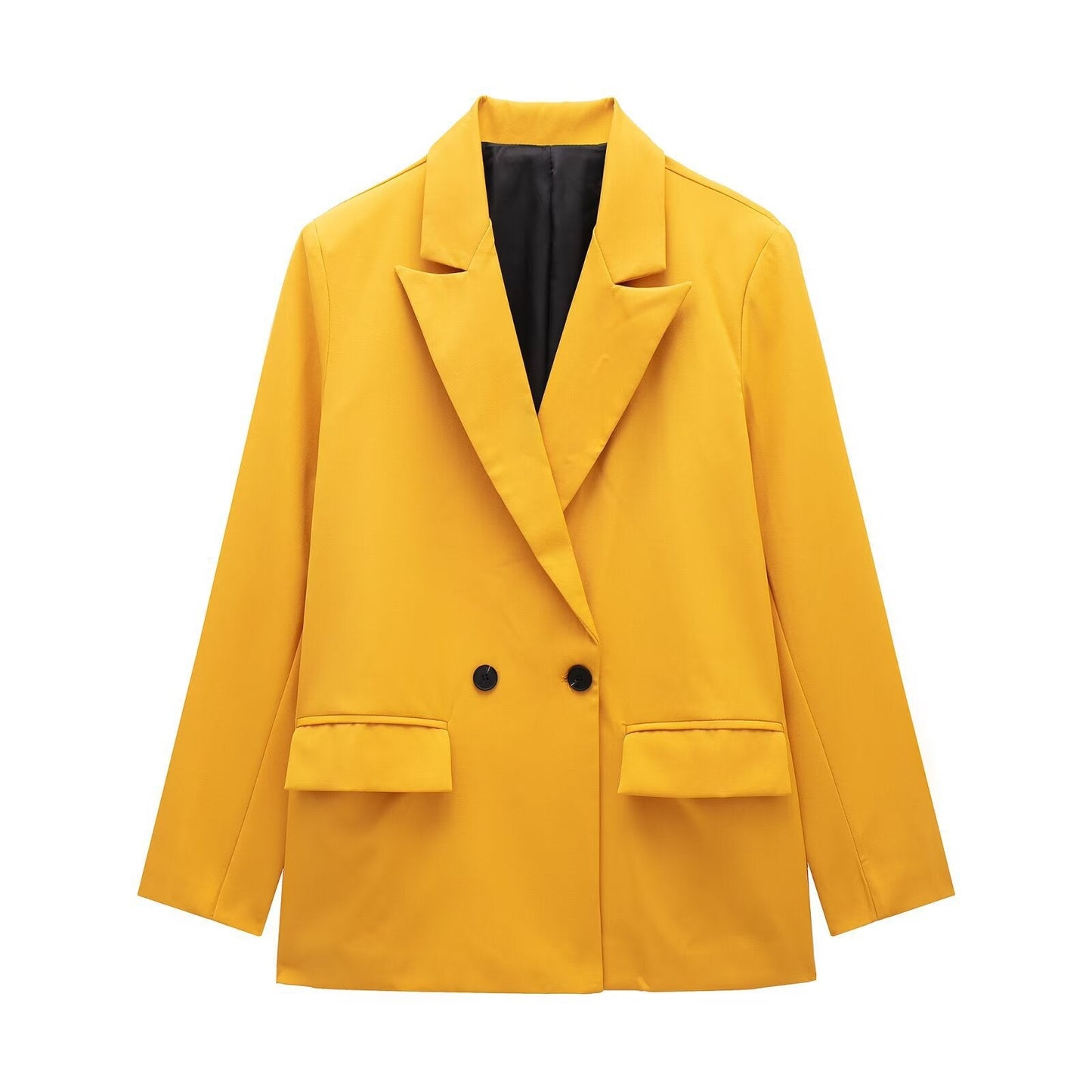 Summer Casual Relaxed-fit Double-breasted Blazer