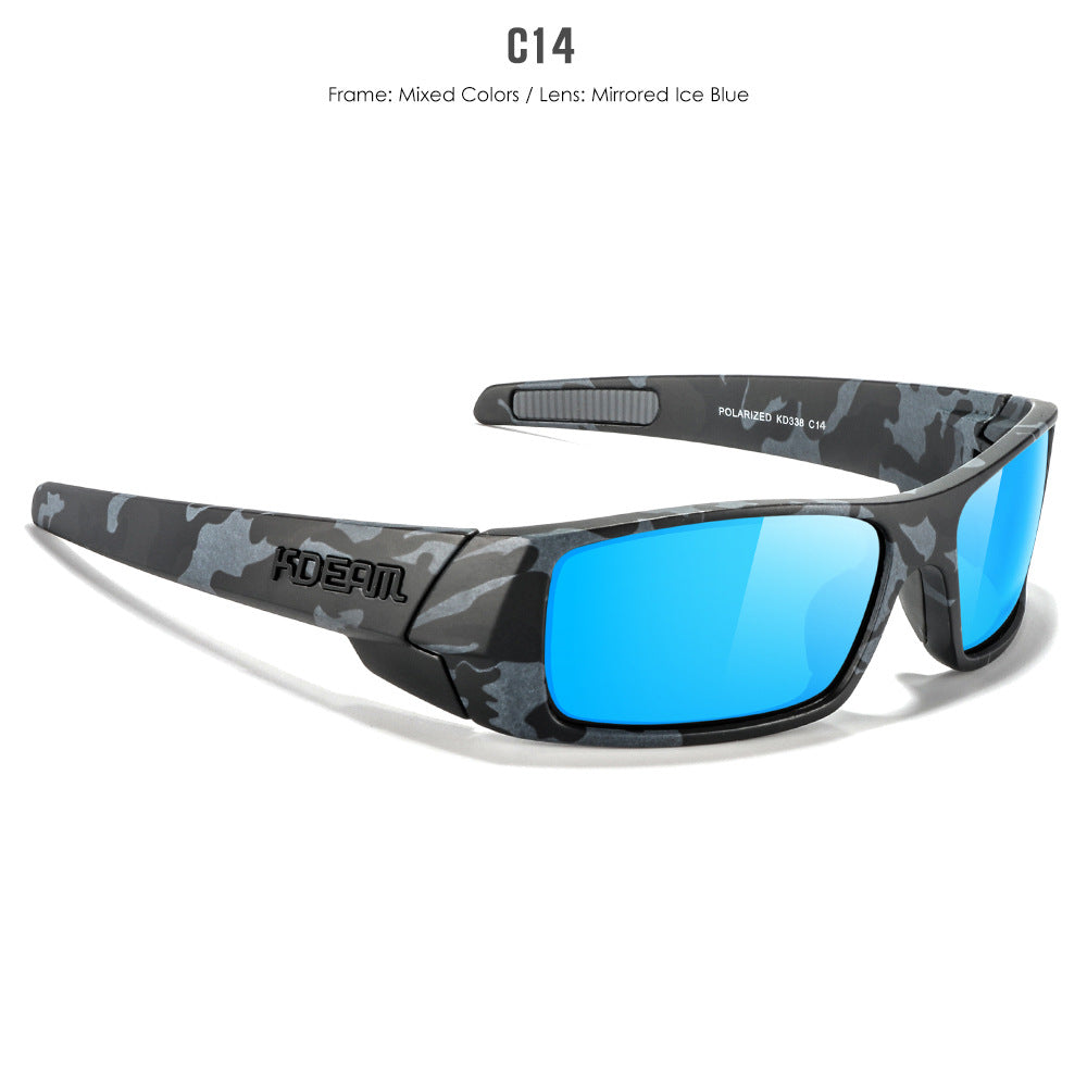 New Outdoor Sports Polarized Sunglasses Square Versatile Eye Protection Colorful Sunglasses