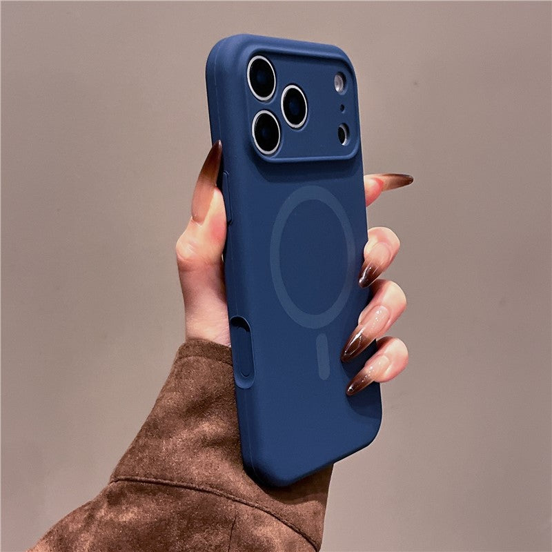 Liquid Silicone Skin-feel Magnetic Phone Case