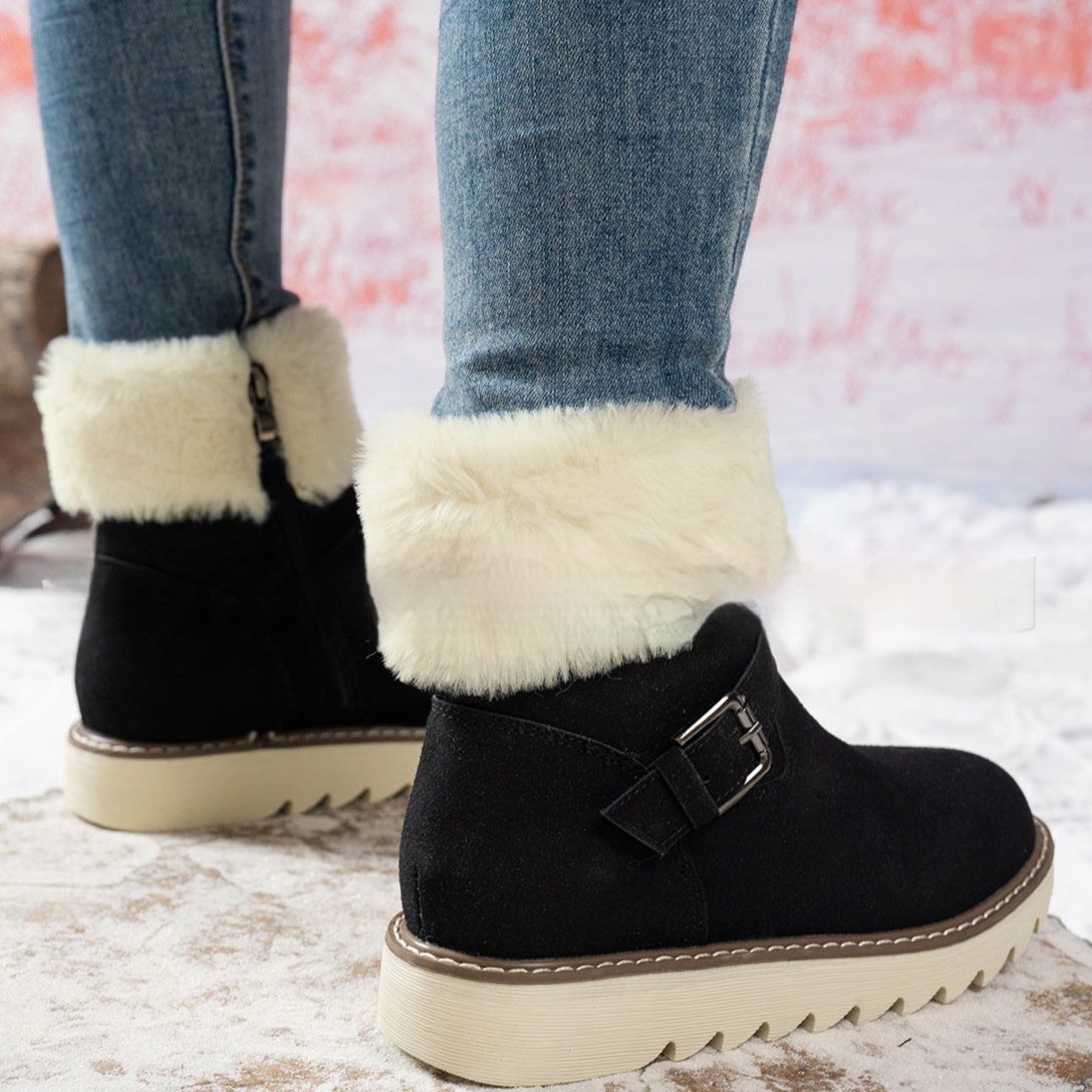 Middle Tube Platform Snow Boots