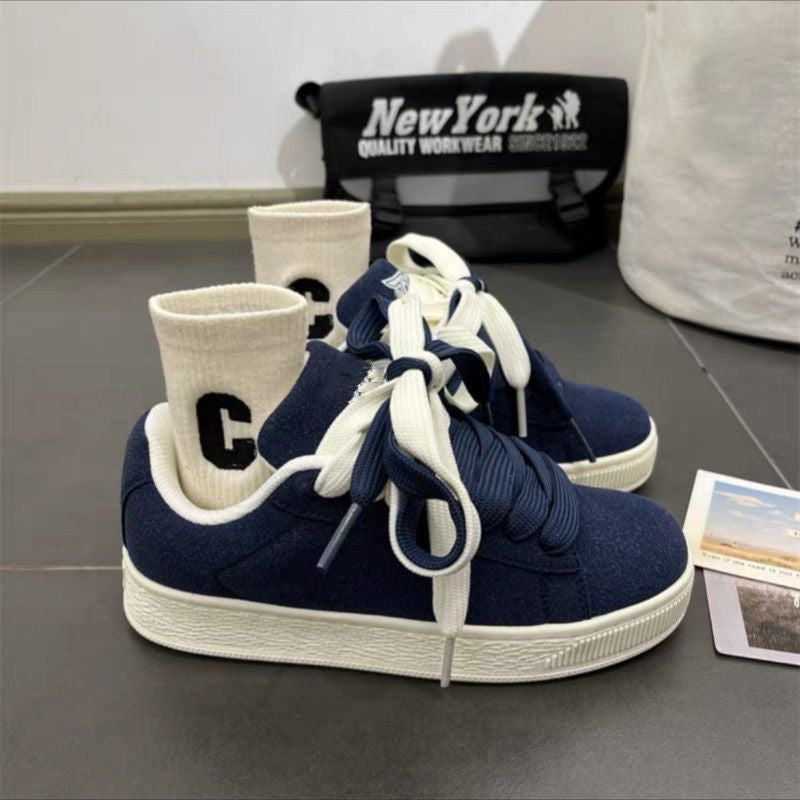 Niche Vintage Chunky-soled Sneakers For Men