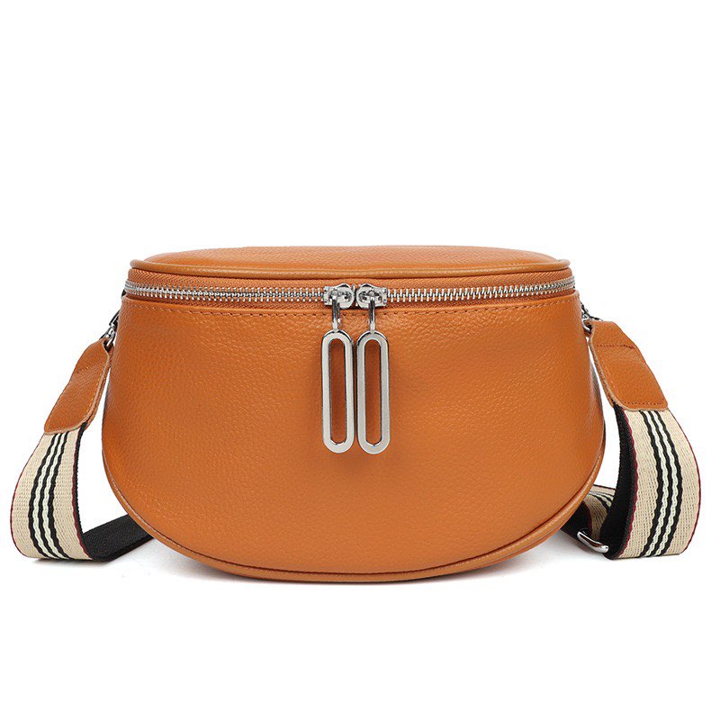 Bandolera de cuero genuino Hazel