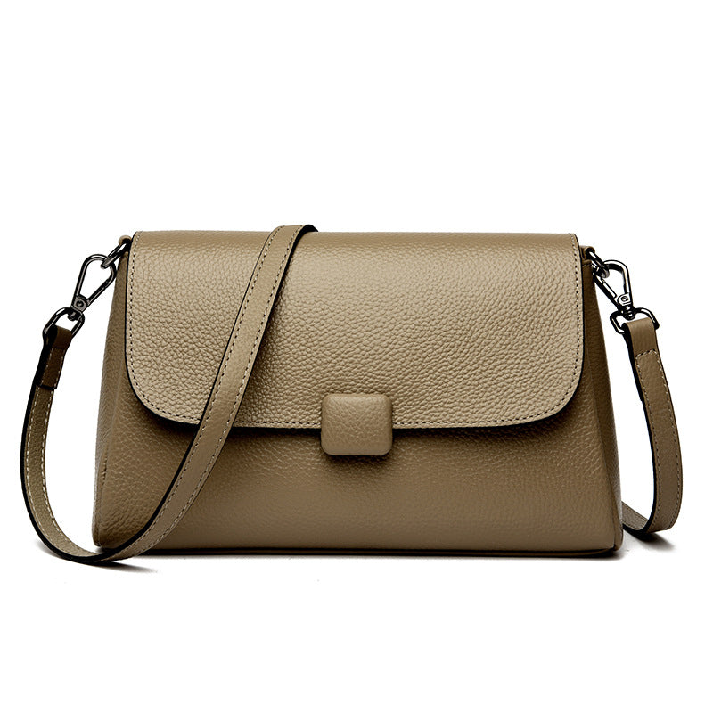 Women's Cowhide Leather Shoulder Travel Bag